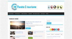 Desktop Screenshot of planete-etourisme.fr